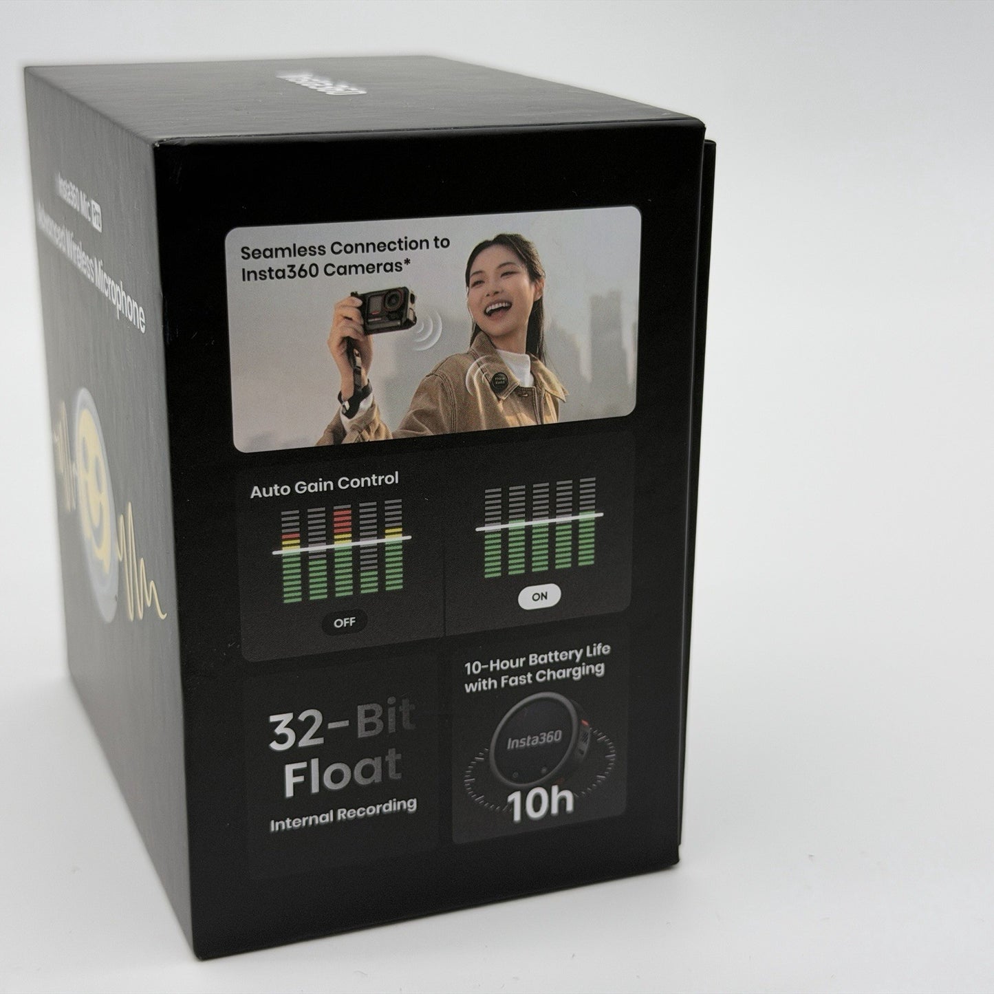 Insta360 Mic Pro Wireless Lavalier Microphone Transmitter - 2.4 GHz