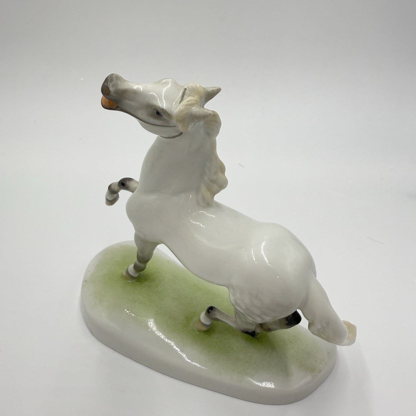 Herend Hungary Porcelain Figurine Stallion 7in Horse Lipizzaner C 1939