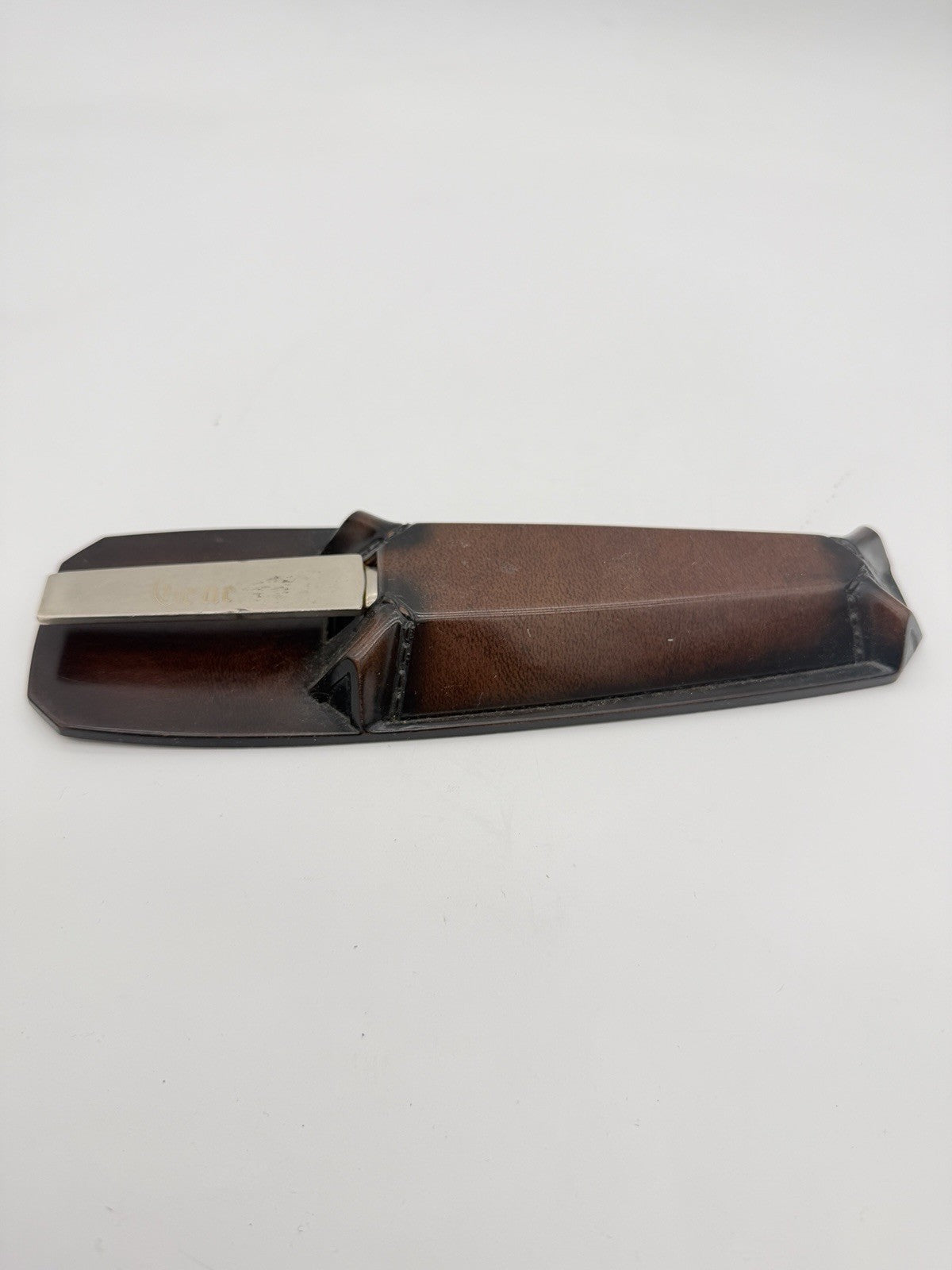 Vintage Matina Leather Case & Arthur Sam Italy Letter Opener Monogram Set