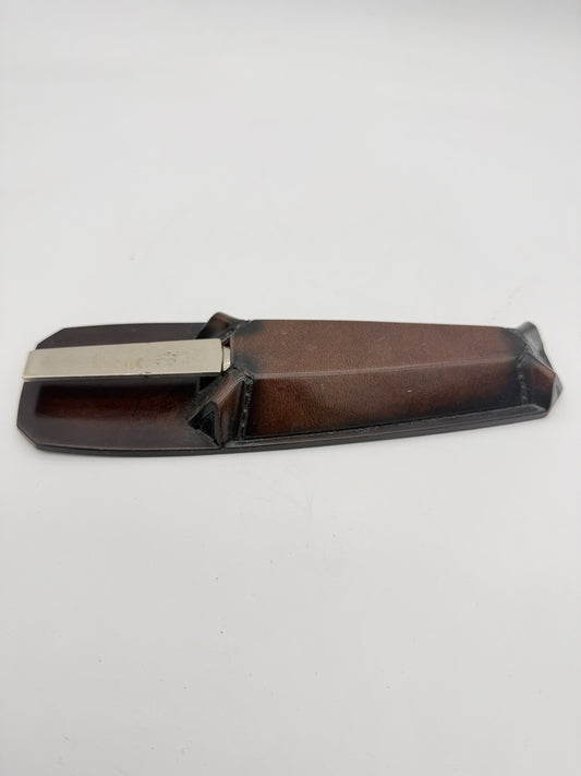 Vintage Matina Leather Case & Arthur Sam Italy Letter Opener Monogram Set