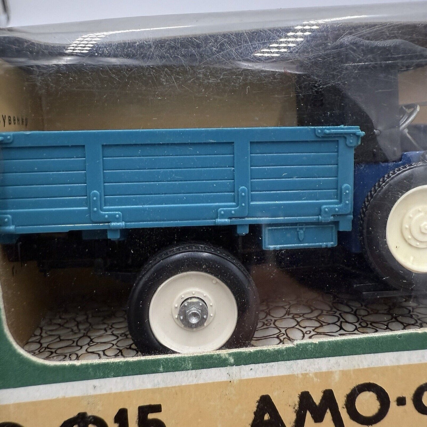 Vintage AMO-F15 Diecast Model Made in Ussr Soviet Blue Truck Toy Metal