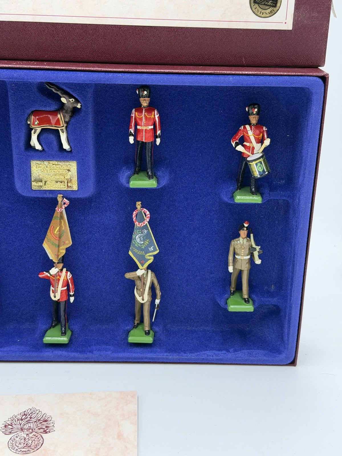 Britains Royal Regiment of Fusiliers 10 Metal Toy Soldiers 1986 NIB /COA