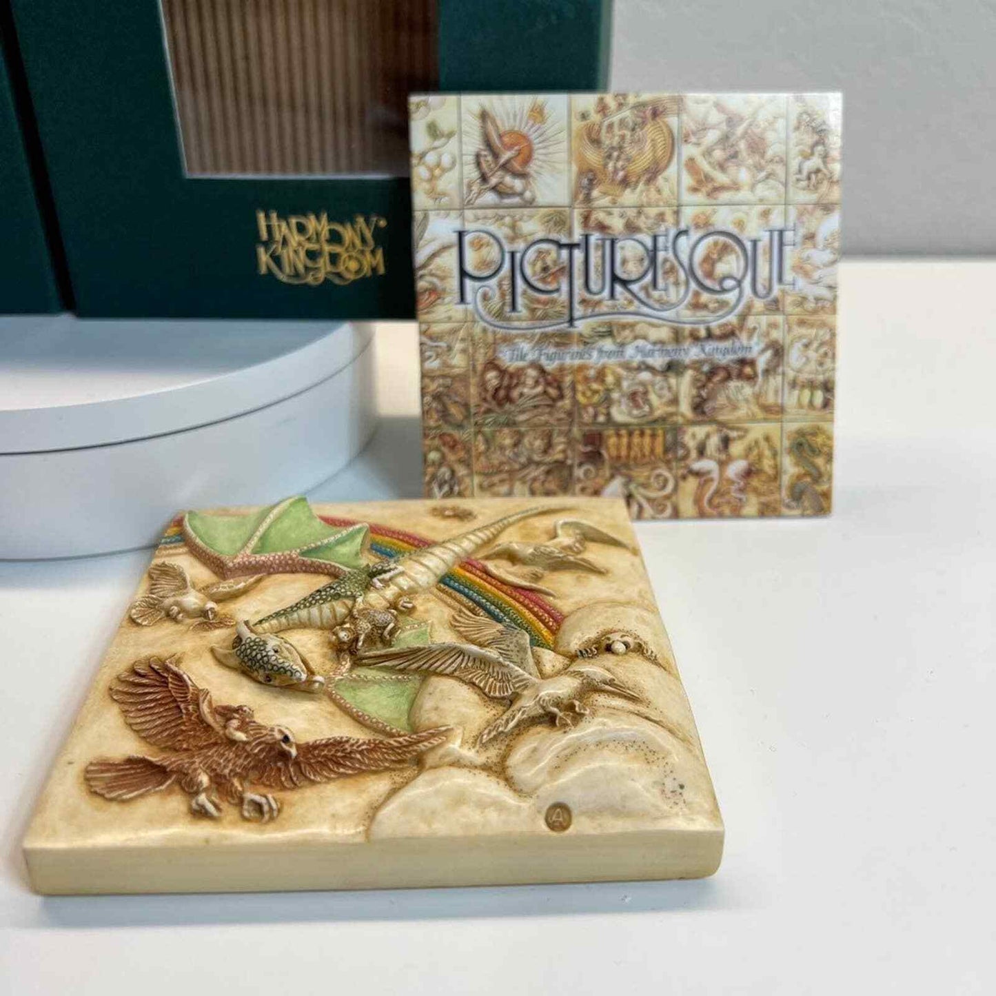 Picturesque Tile Harmony Kingdom Byron's Secret Garden Figurines Noah's Park