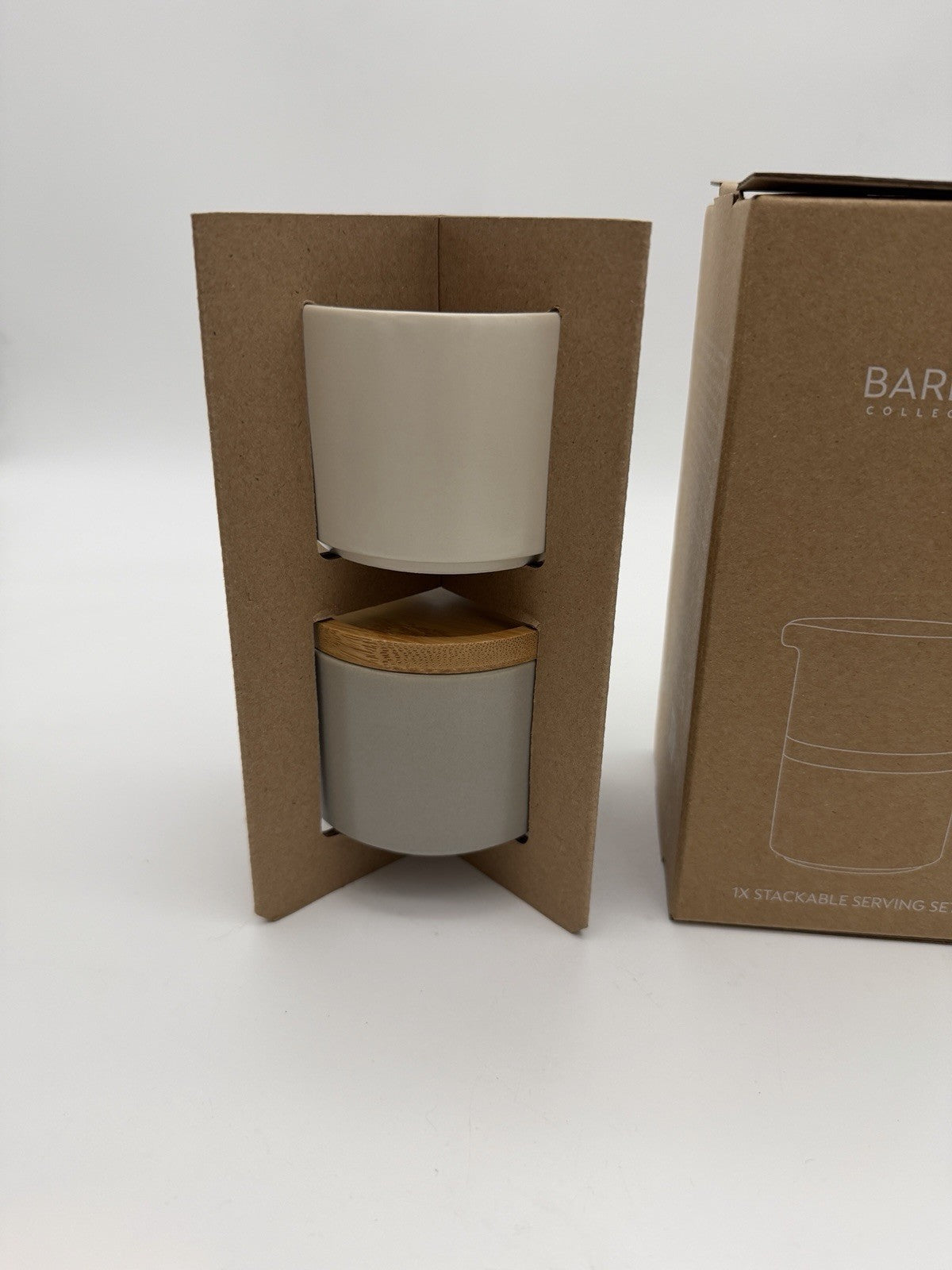 Nespresso Barista Collection Stackable Serving Sugar & Creamer Set New
