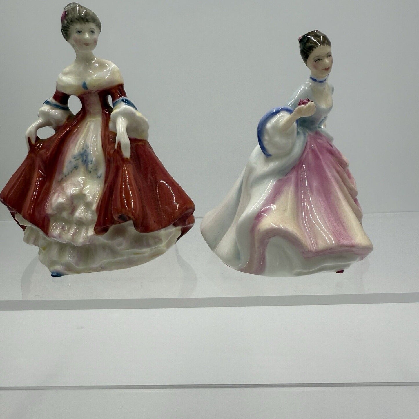 Royal Doulton Southern Belle & Rebecca Porcelain England Figurines Miniatures