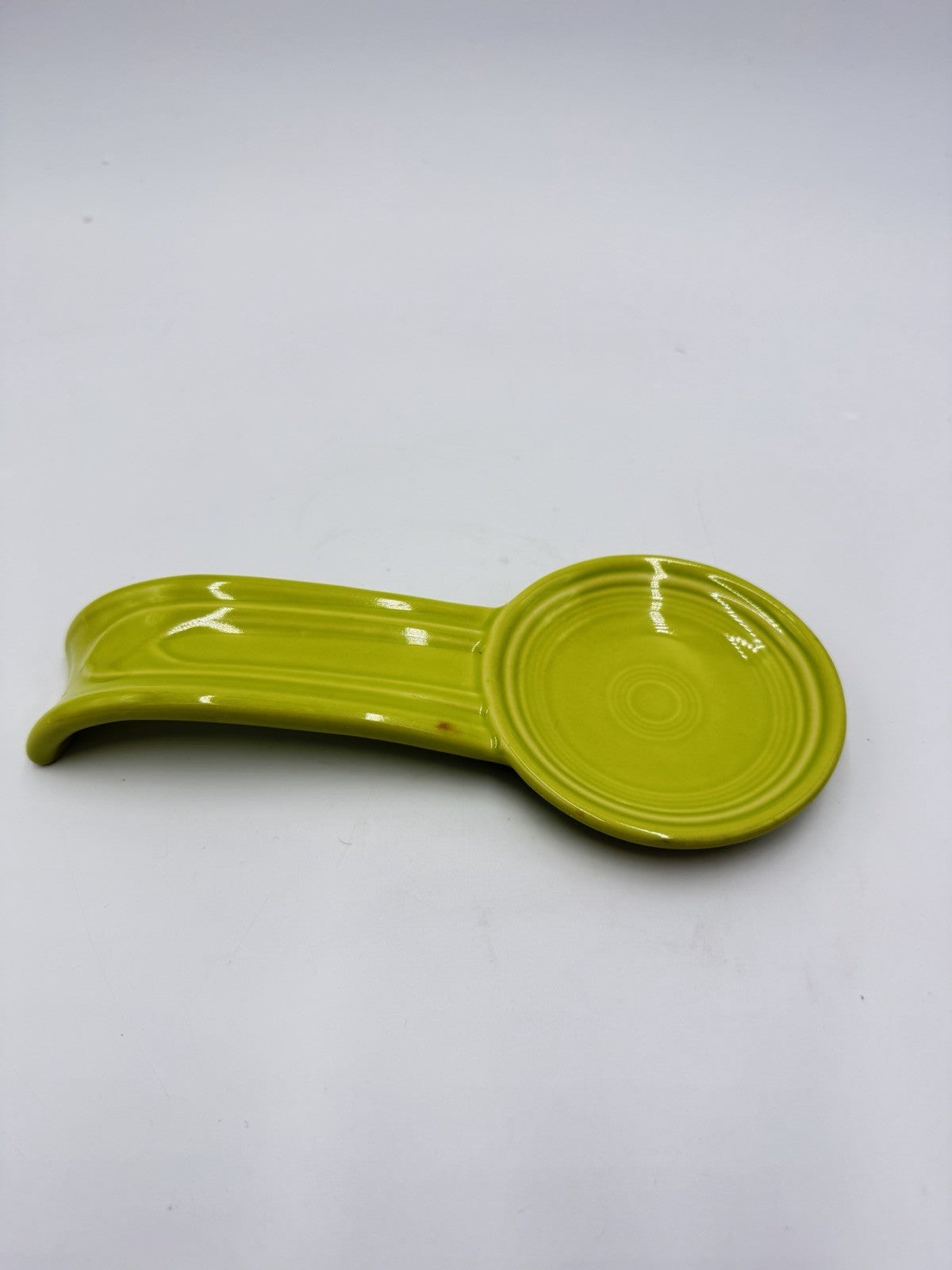 Rare Fiesta Lemongrass Spoon Rest Stoneware Homeer Laughlin Fiestaware Retired