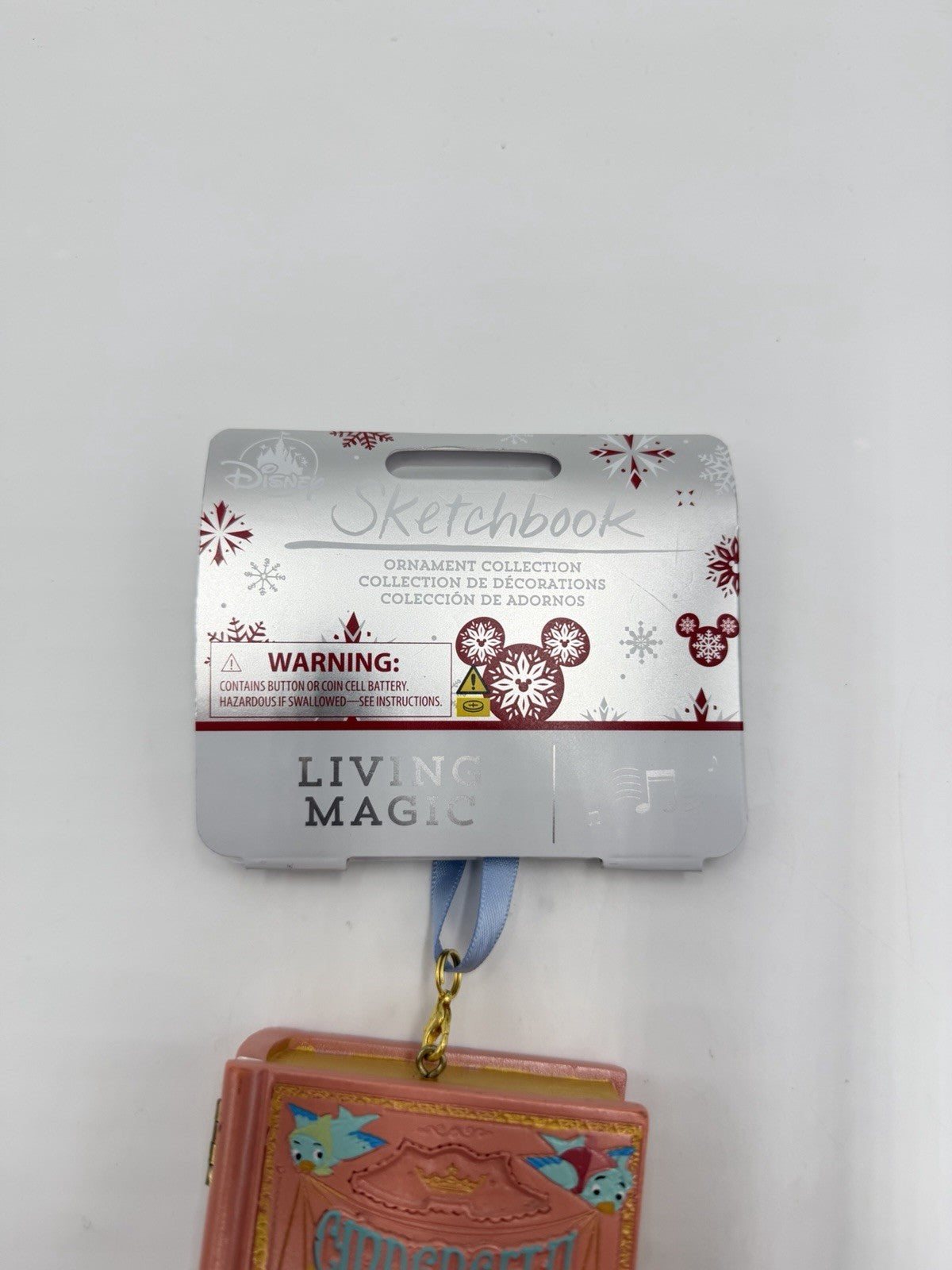 Disney Cinderella Sketchbook Living Magic Storybook Musical Ornament Animated