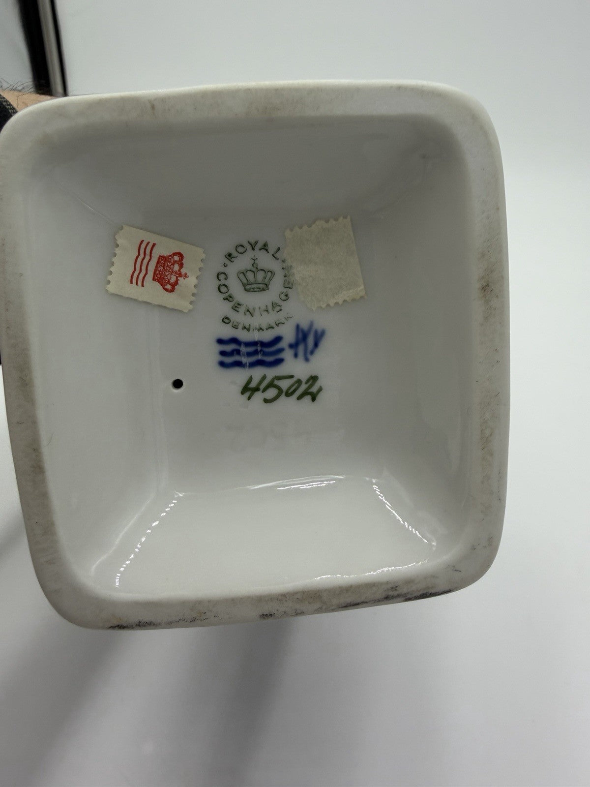 Royal Copenhagen Denmark Porcelain BLACKSMITH #4502 Figurine 8”H Vtg