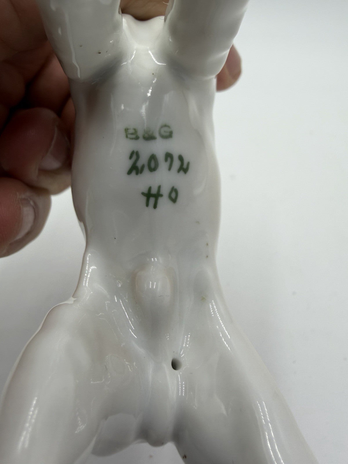 Bing & Grondahl Denmark Porcelain Wire Fox Terrier Glossy Dog Figurine # 2072