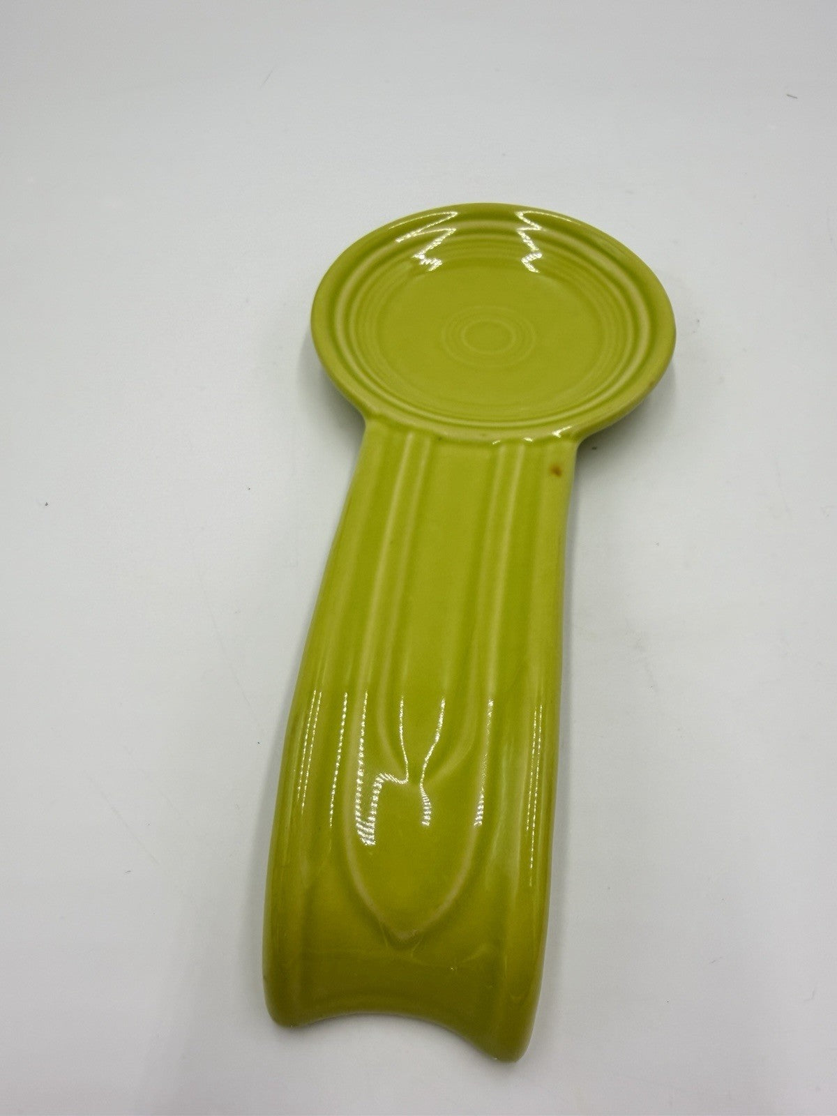 Rare Fiesta Lemongrass Spoon Rest Stoneware Homeer Laughlin Fiestaware Retired