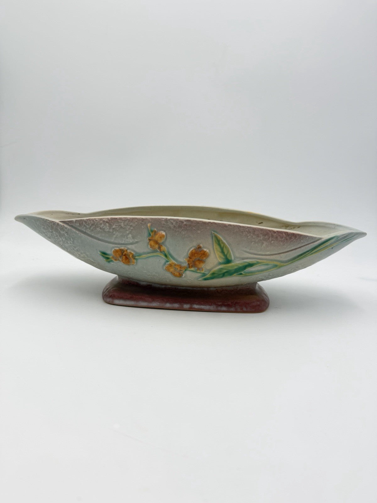 Roseville Art Pottery Gray Bittersweet Console Bowl Dish 830-14 Planter Large