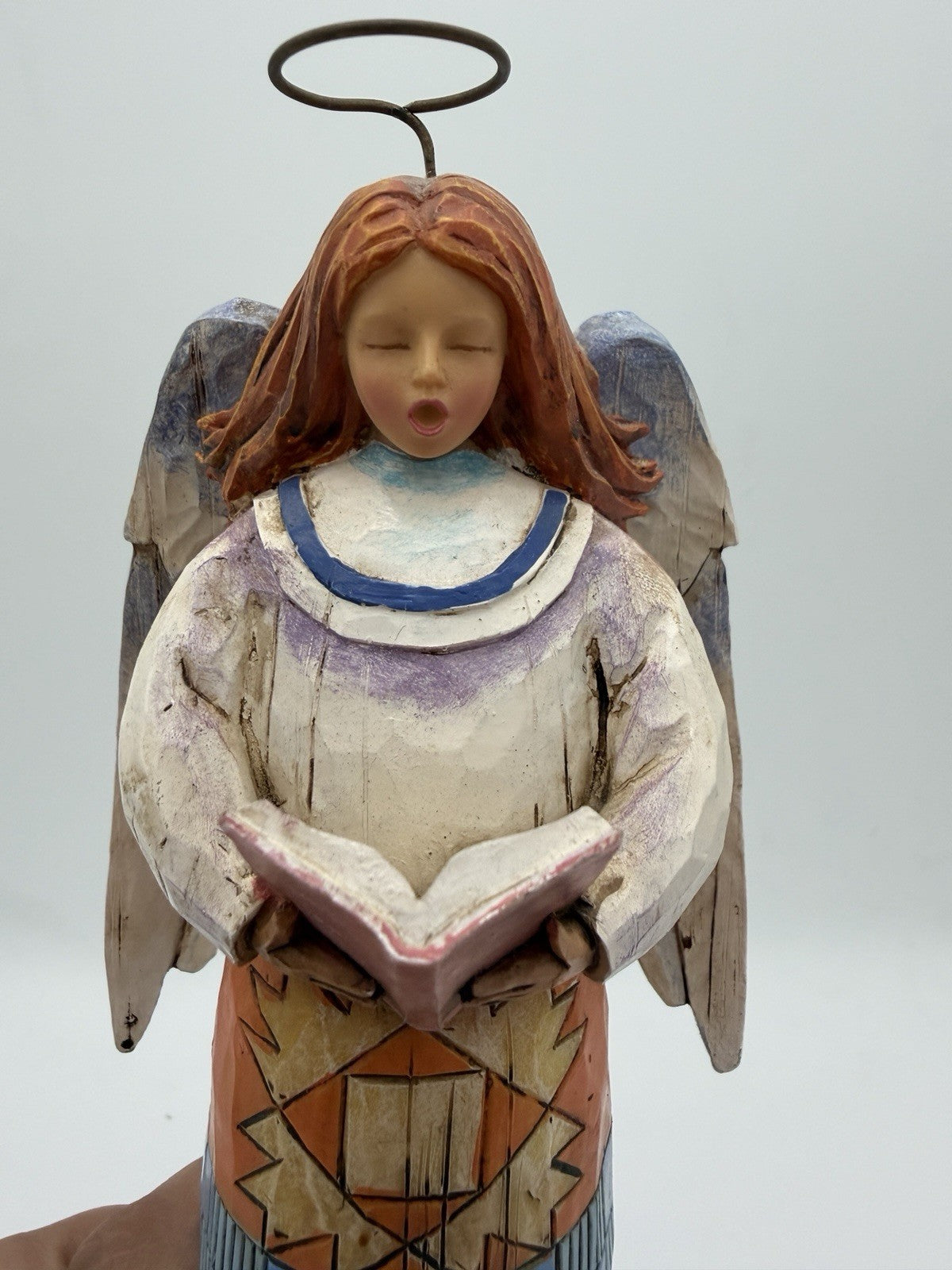 Jim Shore Heartwood Creek 2004 Singing Makes the Heart Glad Angel 13”H #117688
