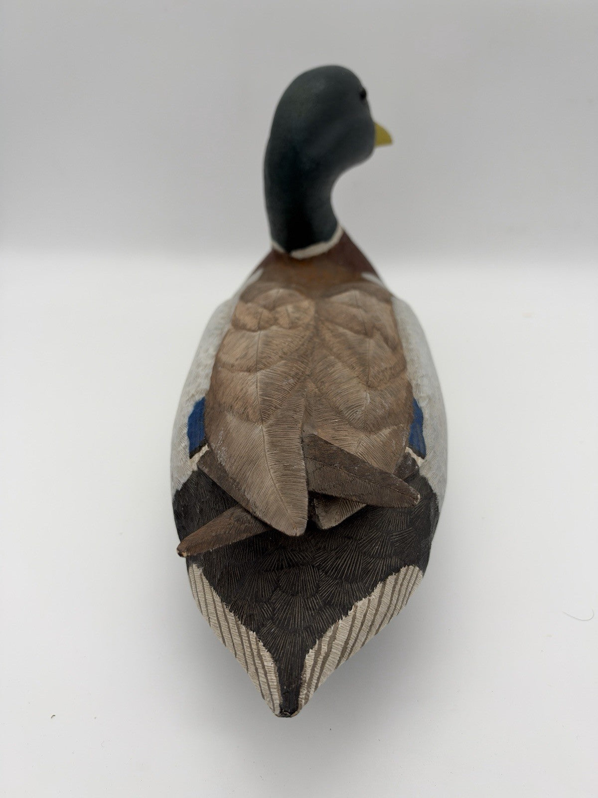 Vintage Gary Rohloff 1983 carved solid wood mallard decoy duck painted sculpture