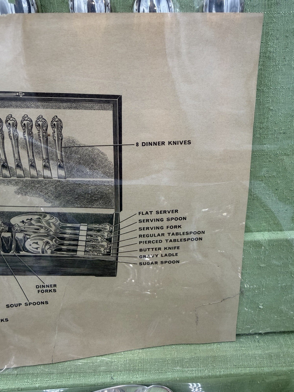 Vtg Rogers Bros 1847 Flatware Silver Plate 48 PCs New Set Reflection Pattern