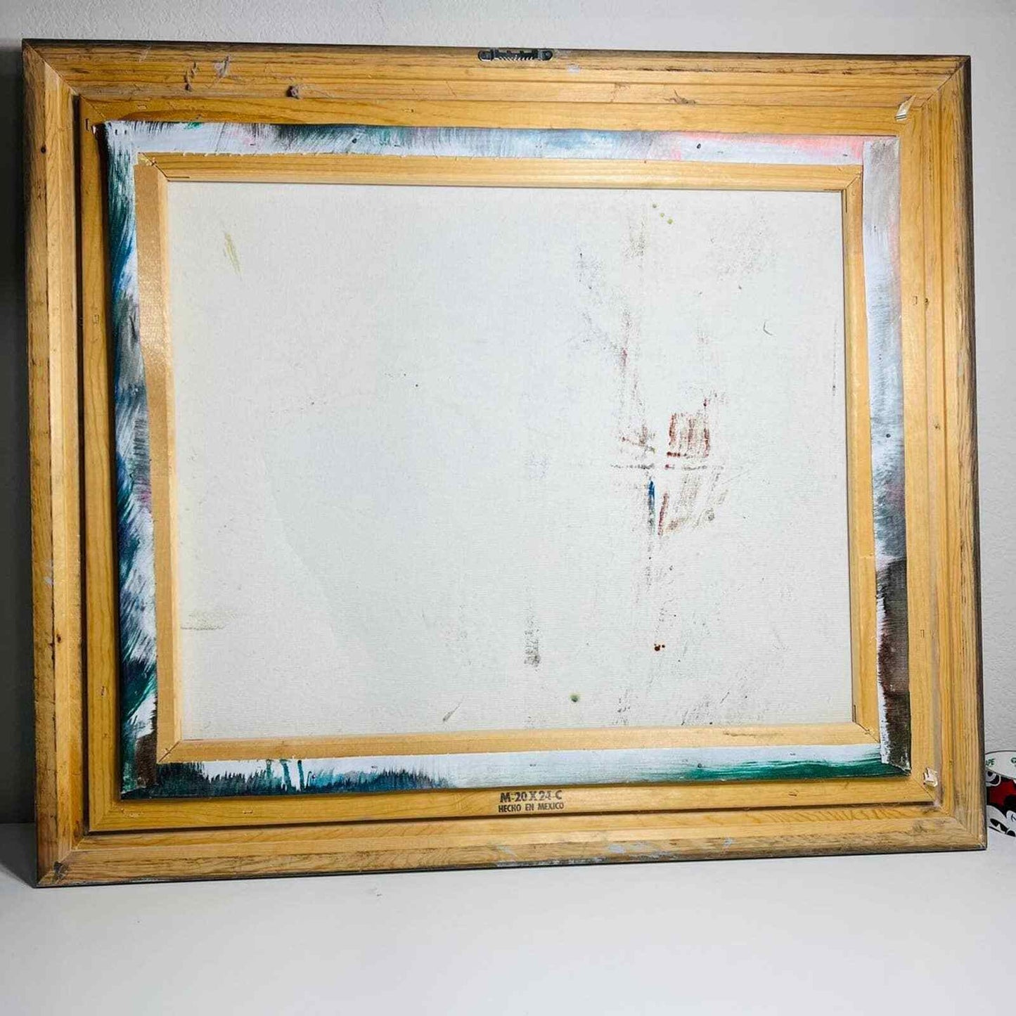 Original Painting C. Benolt Art Native American Still Oil Canvas Signed Framed