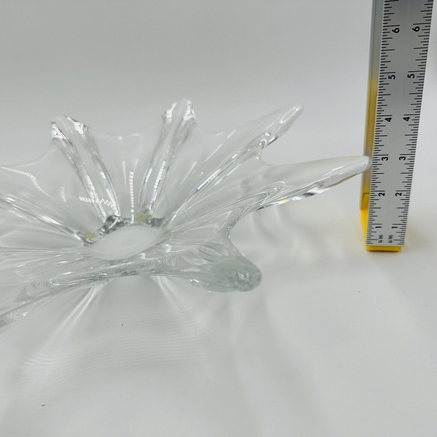 BACCARAT French Crystal Centerpiece Bowl Stella Starfish 14.5" Large Home Decor