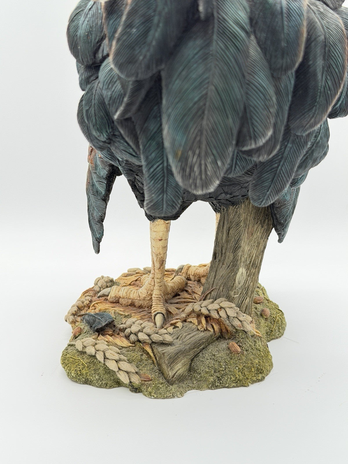 Huge Country Artists England Hand Painted Signed Rooster Sculpture 17”H