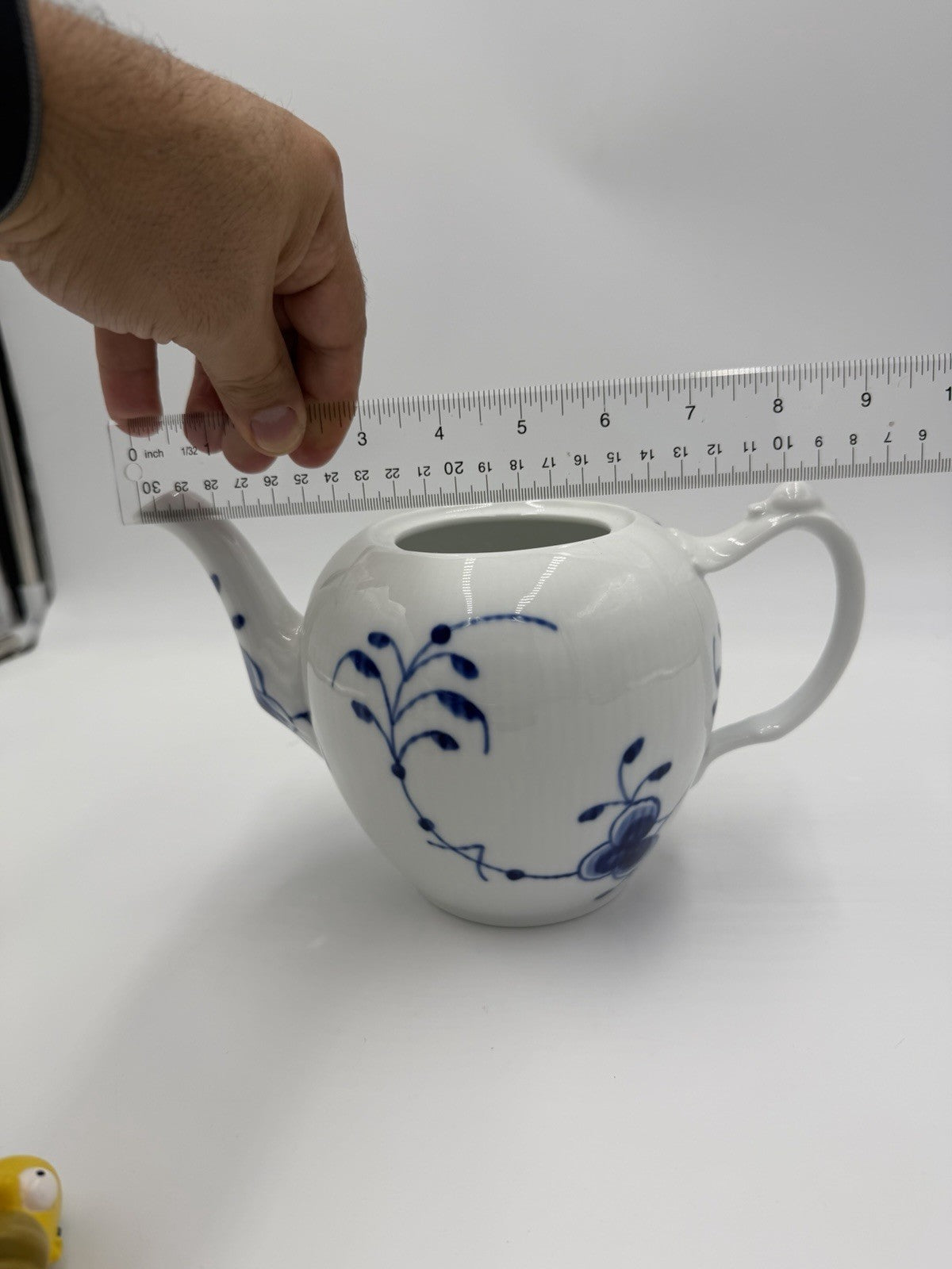 Royal Copenhagen Blue Fluted Mega Teapot CLX # 143 Porcelain Denmark (no Lid)