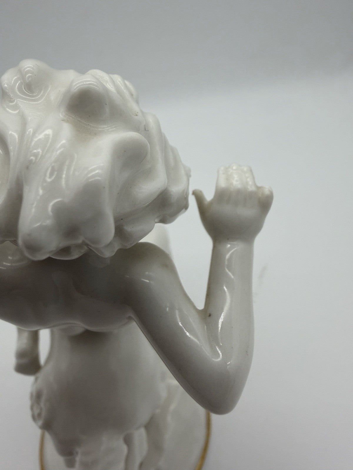 Hutschenreuther Art Deco porcelain High Spirits putto riding ram figurine 7”