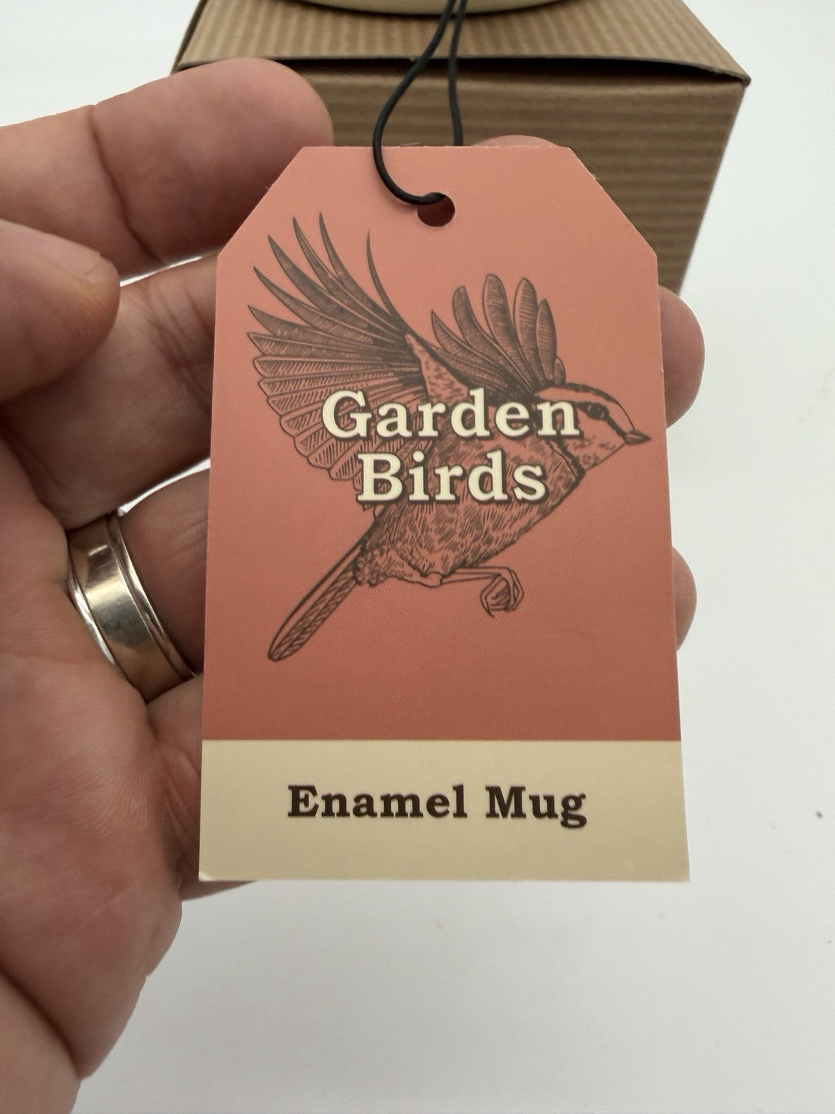 Garden Birds Enamel Coffee Mug Bird Watchers Gift Republic New Boxed