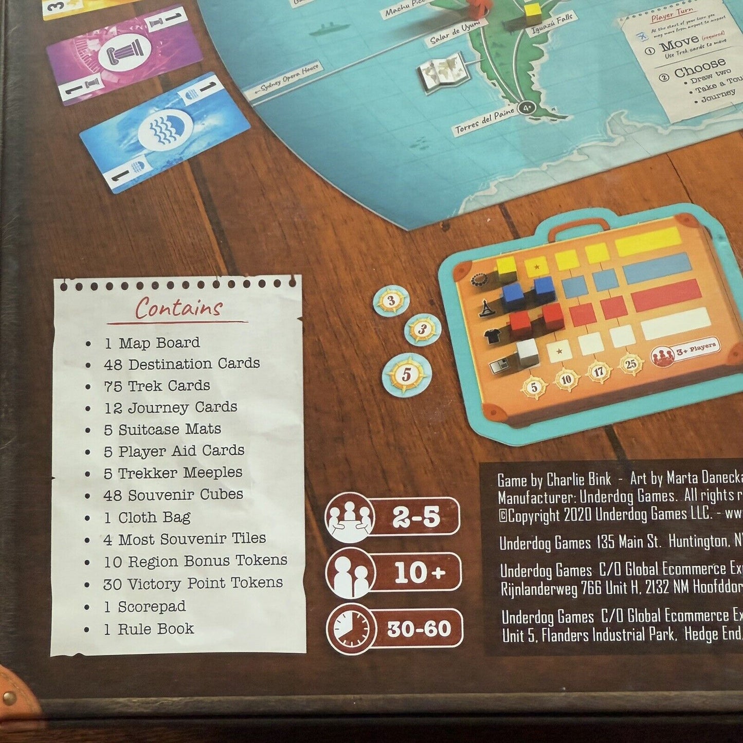 Trekking the World Educational Board Game by Underdog Games 100% Complete