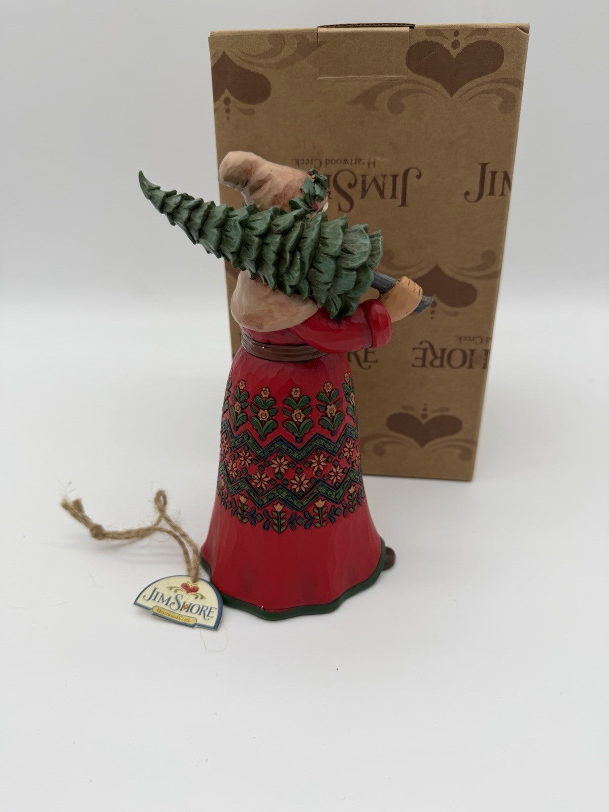 Jim Shore Heartwood Creek Sweden Santa Figurine Swedish Wishes 7” Rare Christmas