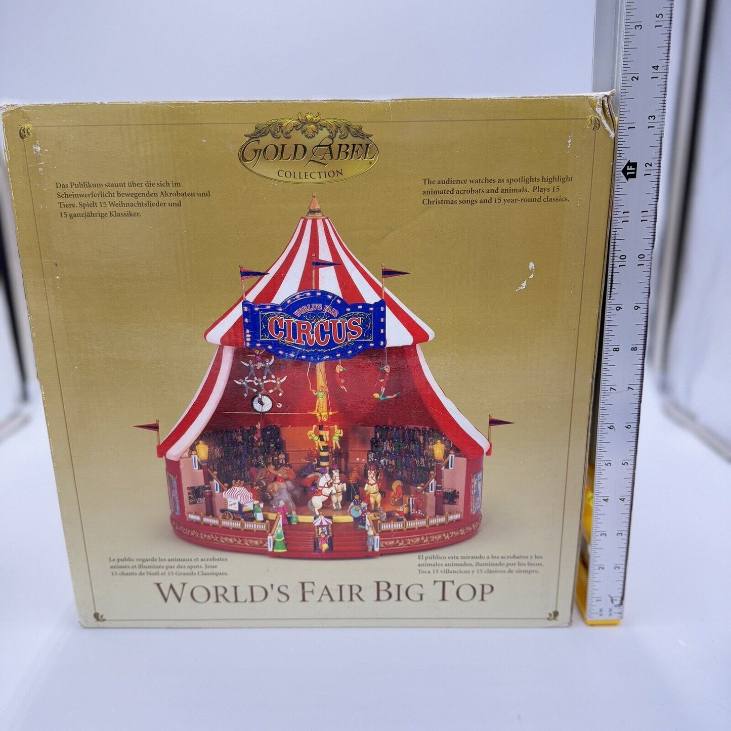 Mr Christmas The Gold Label Collection World's Fair Big Top Animated Circus Work