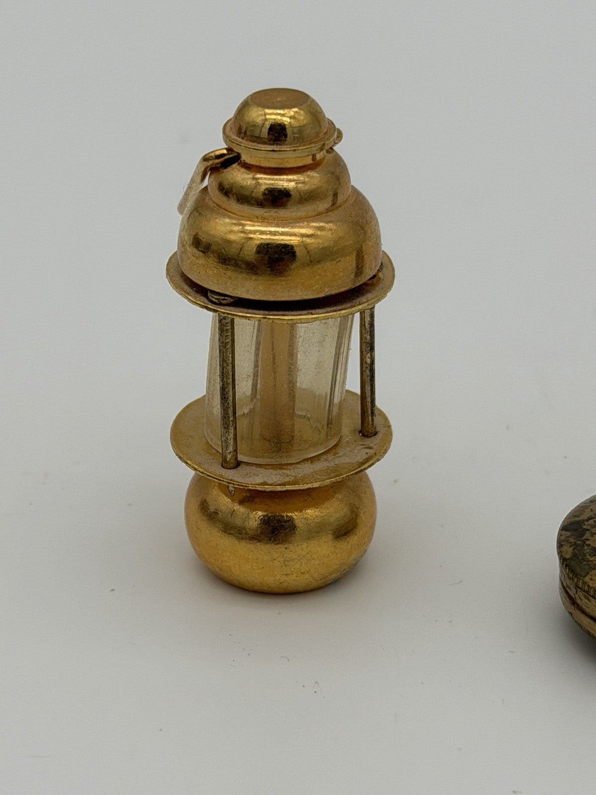 Vintage Brass Dutch Miniatures Dollhouse Holland Enamel Blue Delft 3 Pcs