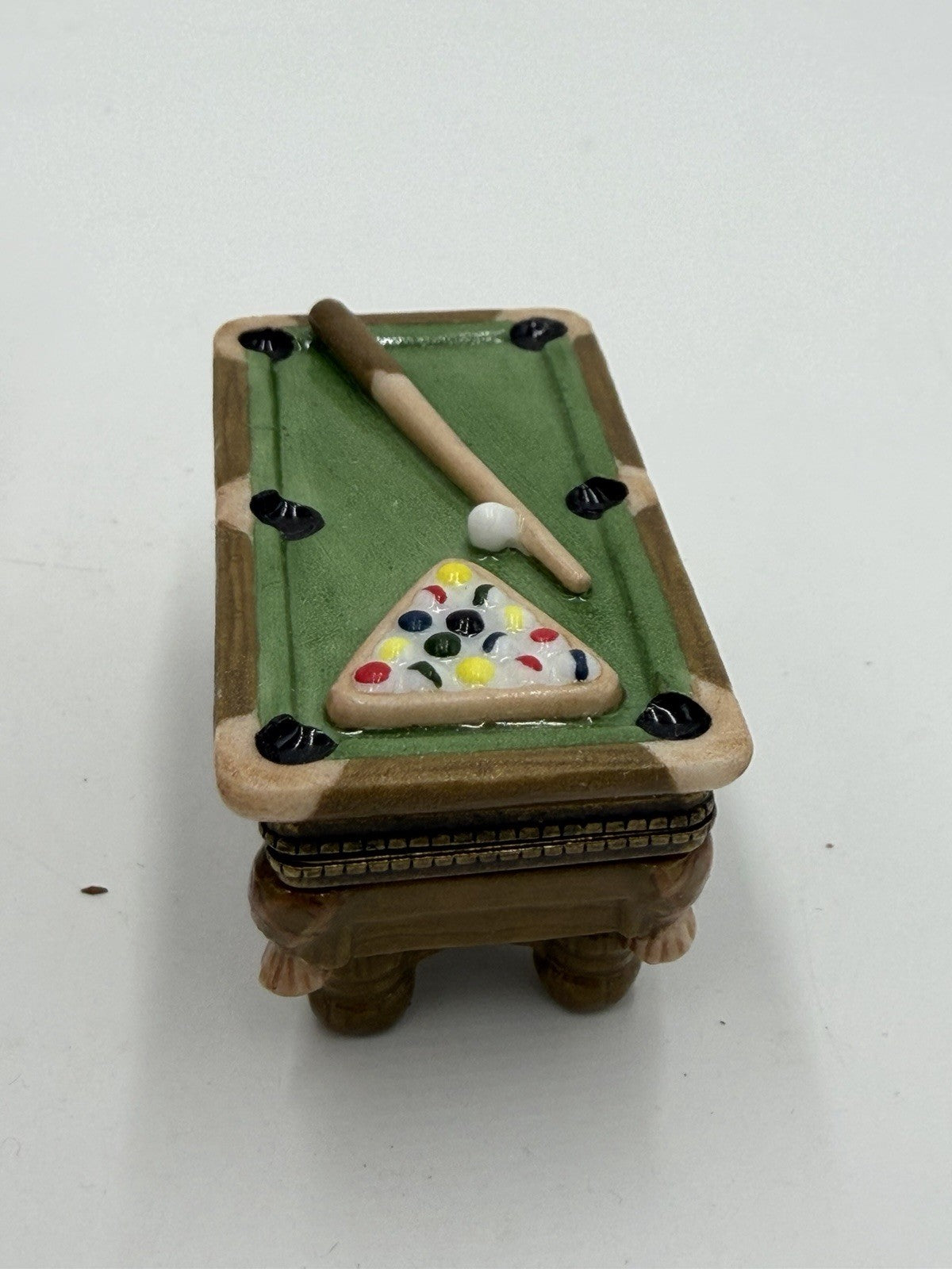 Midwest Cannon Falls Porcelain Hinged Box PHB Pool Table with Chalk Trinket Box
