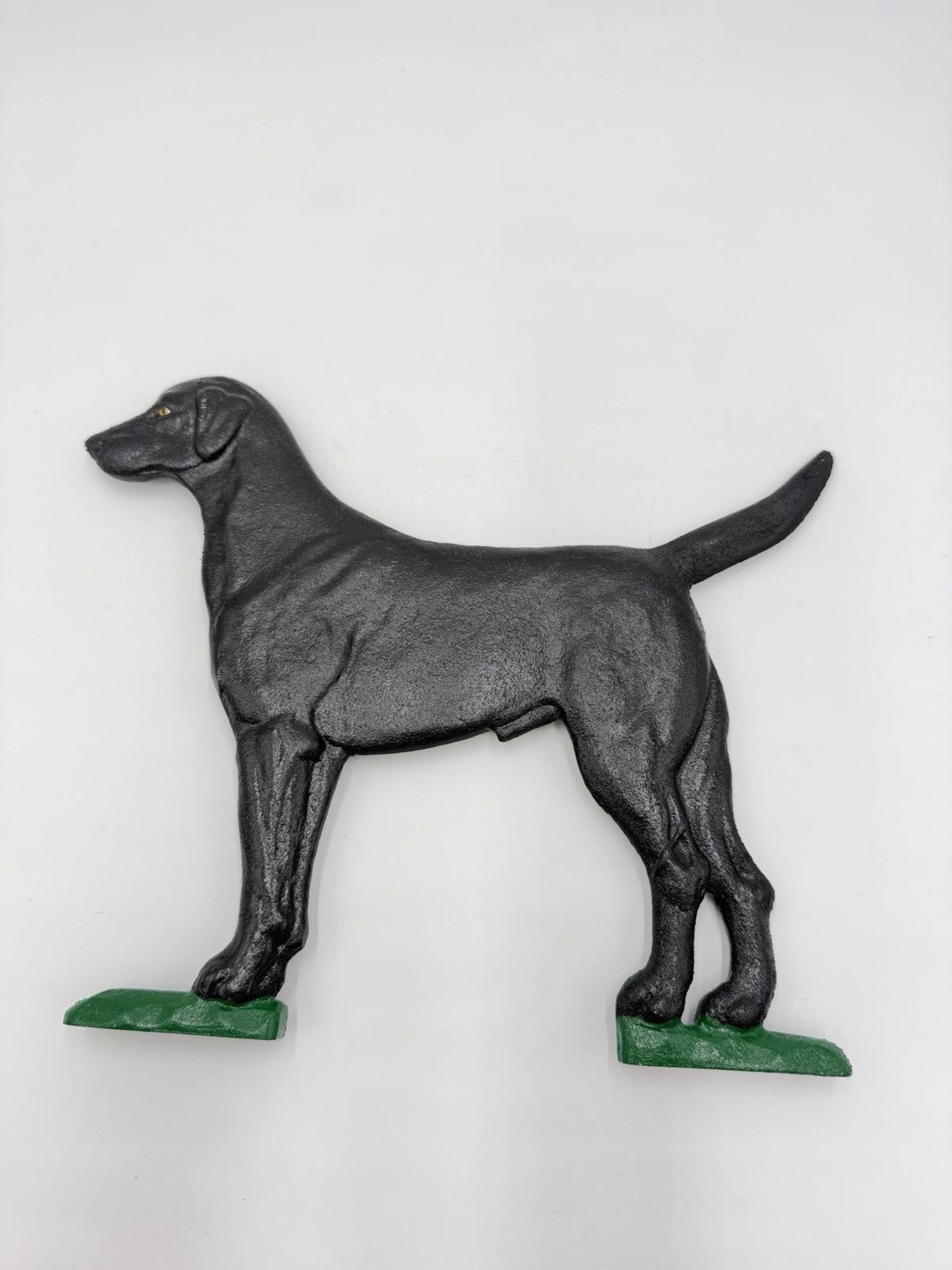 Whitehall Black Cast Iron Black Lab Dog Outdoor Decor Mailbox Ornament