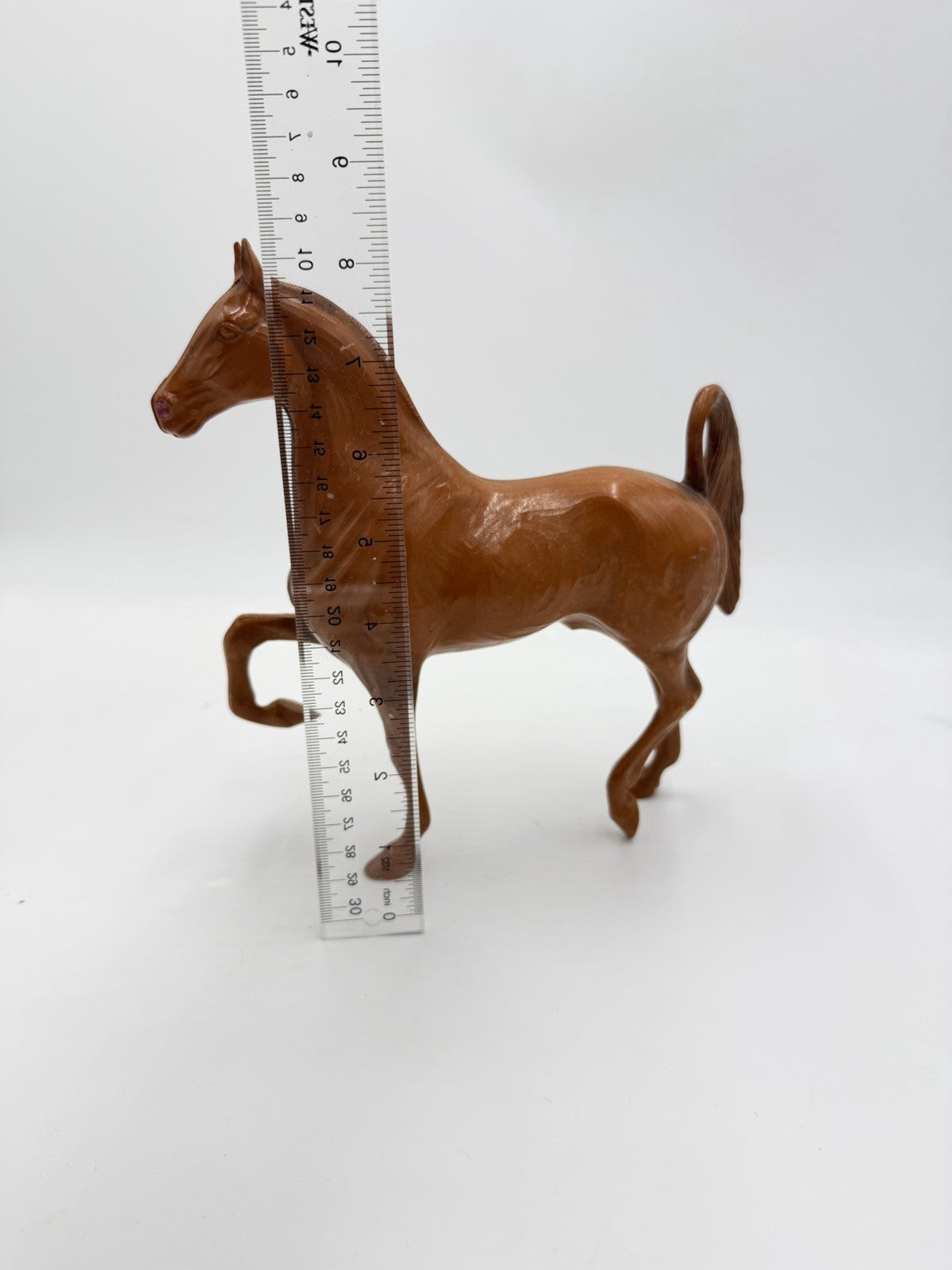 Hartland Horse Walnut Woodcut Style 9" Saddlebred Stallion