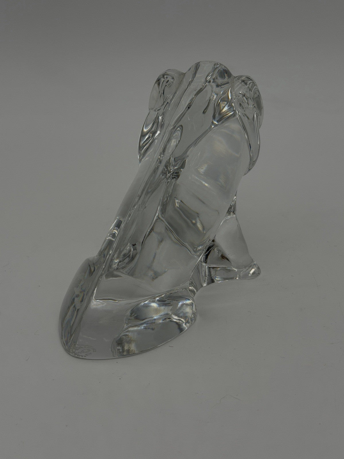 Baccarat France Crystal Boar Figurine Vintage Signed Zodiac Collection