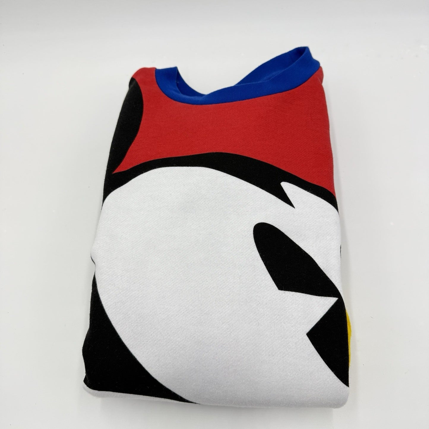 Disney Mickey Color Block Sweatshirt Slouchy Size XS Retro Unisex Vtg Preloved