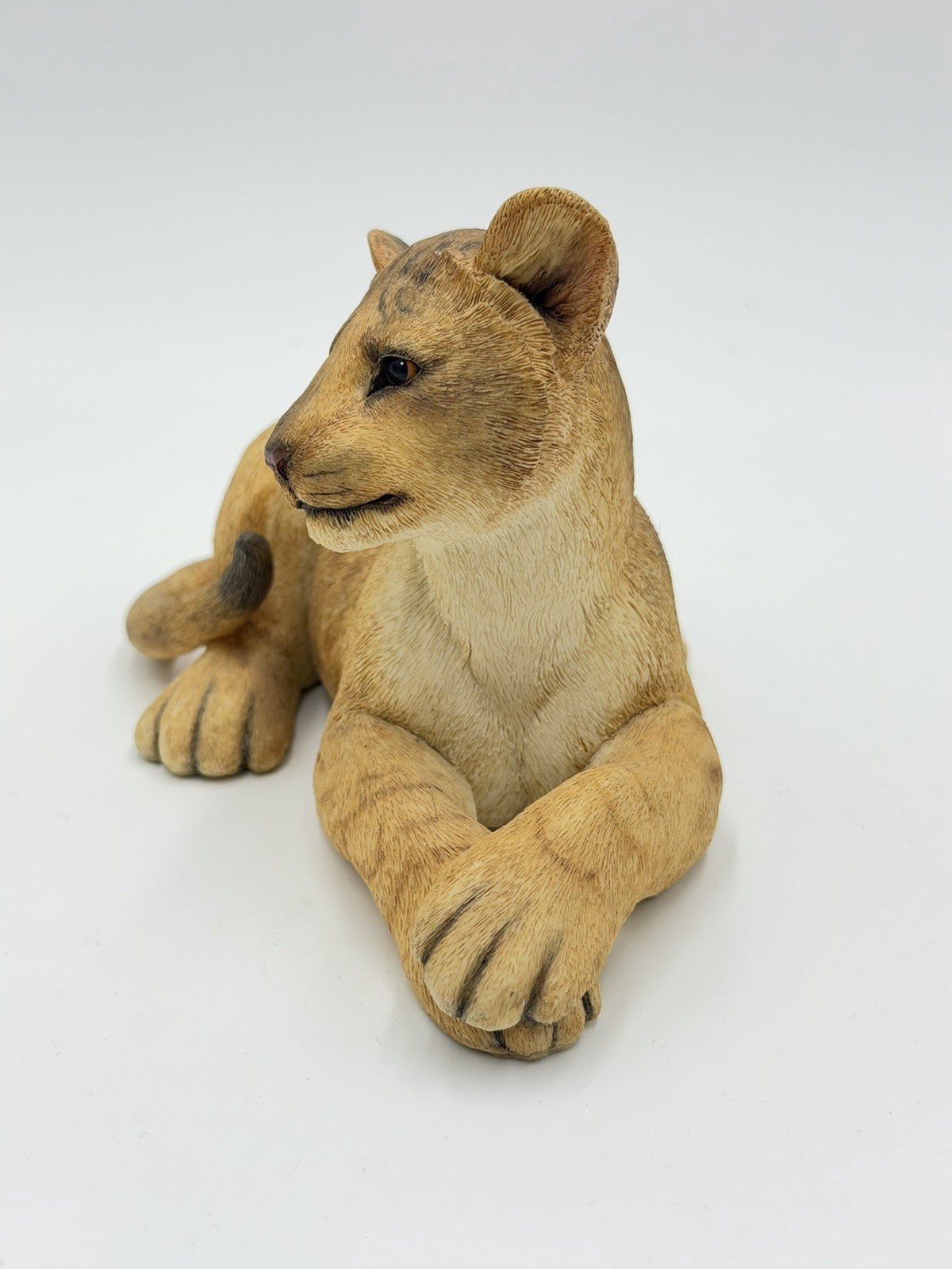 Rare Country Artists UK Fine Lion Cub Sculpture Figurine Hand Painted Vtg 2002