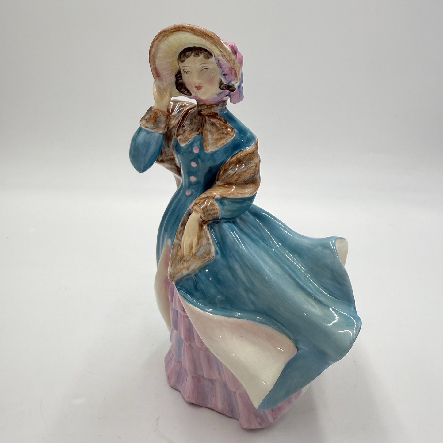 Royal Doulton Delphine HN2136 Figurine England Classic porcelain 7in Rare