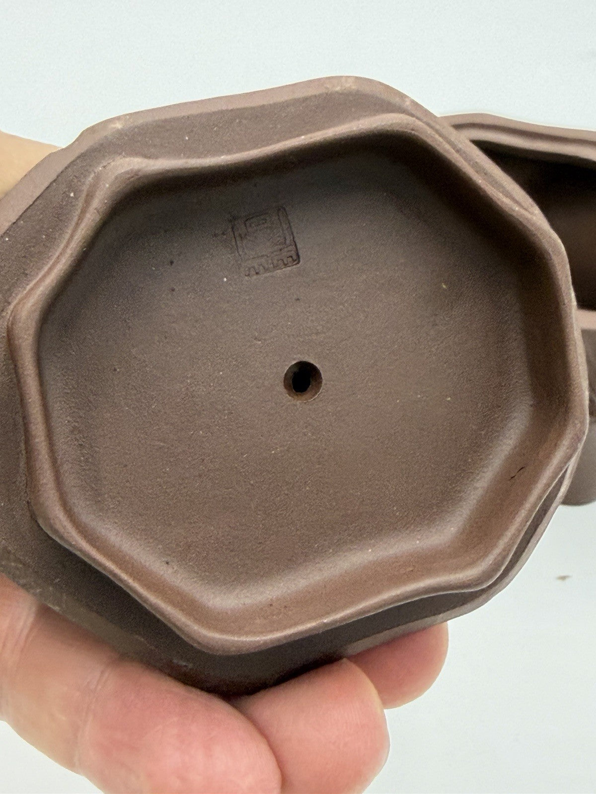 Chinese Yixing Zisha Clay Teapot Art Pottery Carved Tree Trunk Design