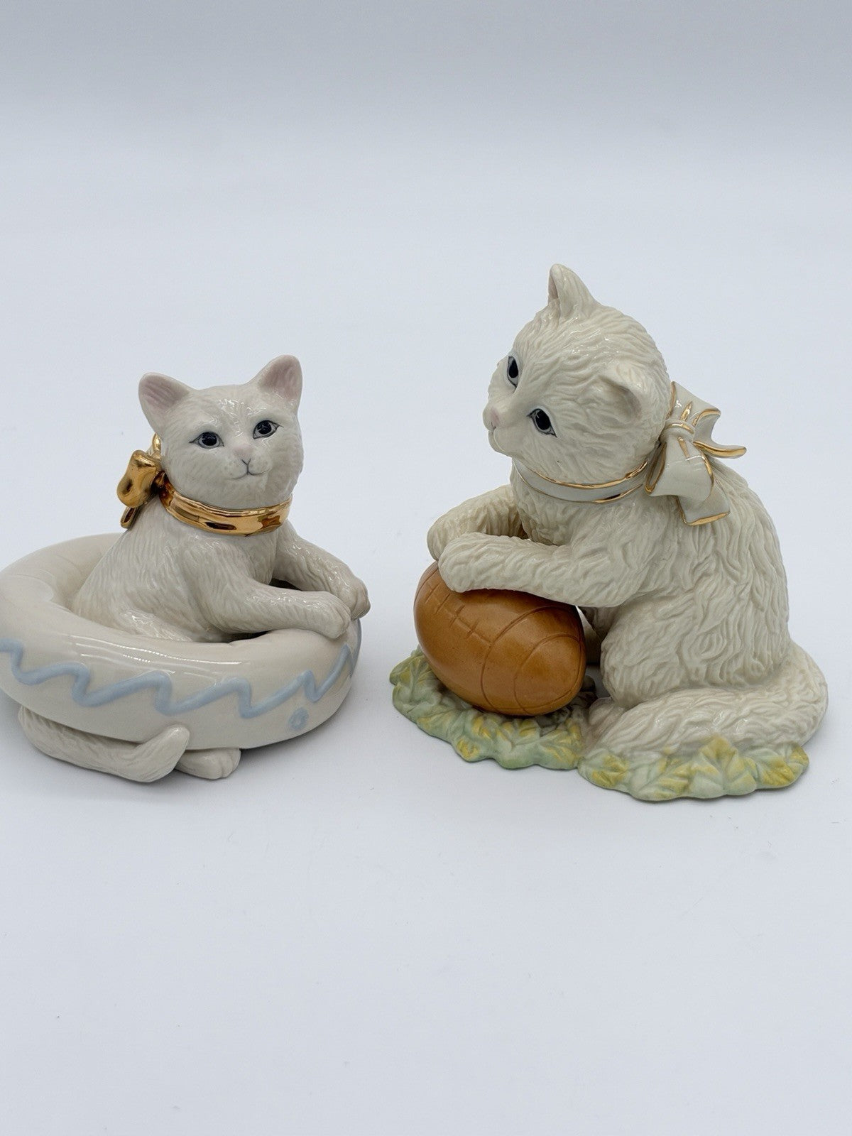 Lenox USA Porcelain Twelve Months Of Kittens August /September Cats Figurines