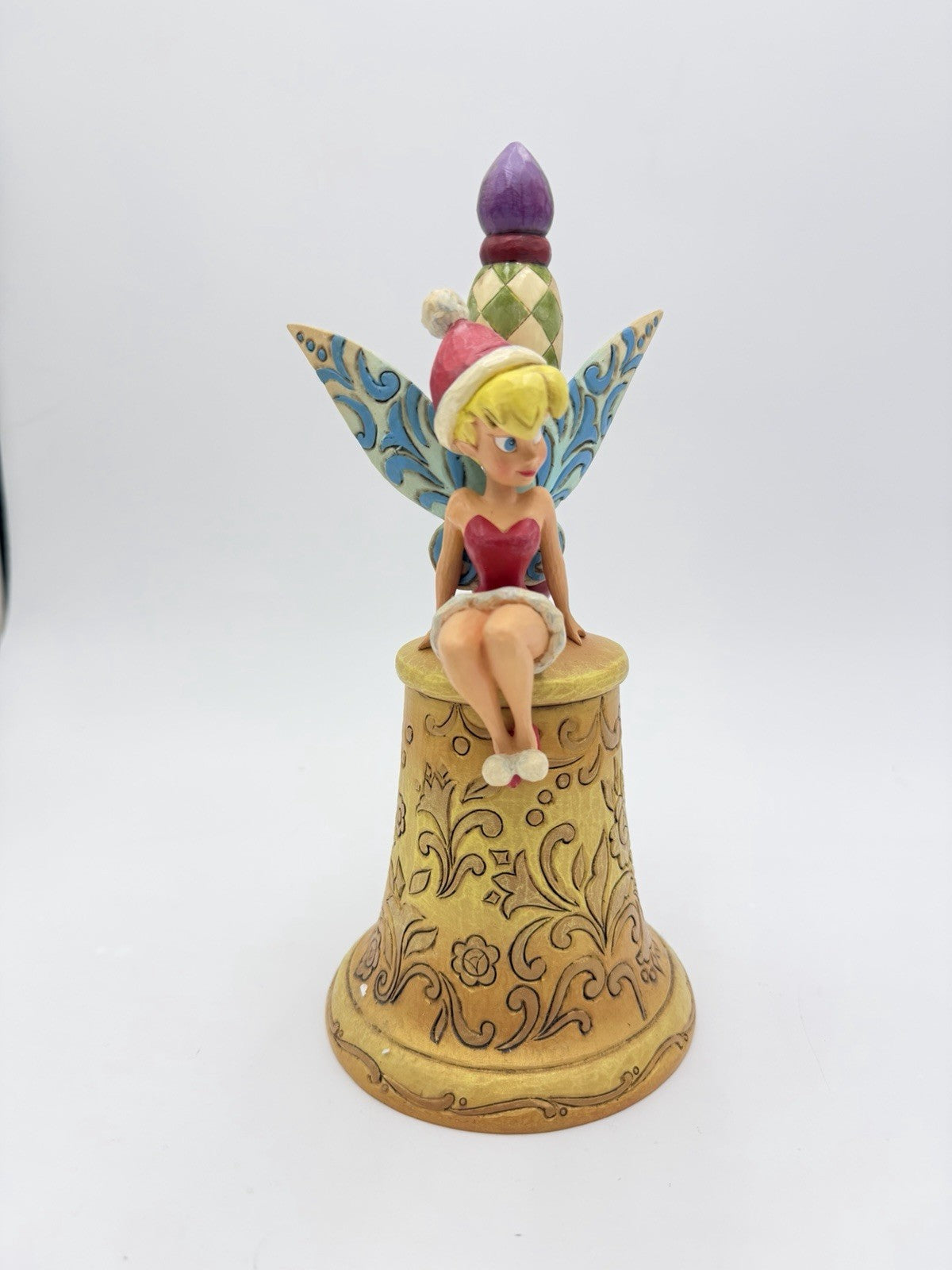 Jim Shore Walt Disney Showcase Tinker Bell Jingle Christmas Sculpture 9.5”H