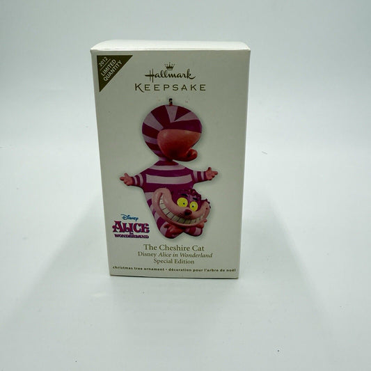 2012 Hallmark Ornament The Cheshire Cat Disney's Alice In Wonderland Ltd Ed NIB