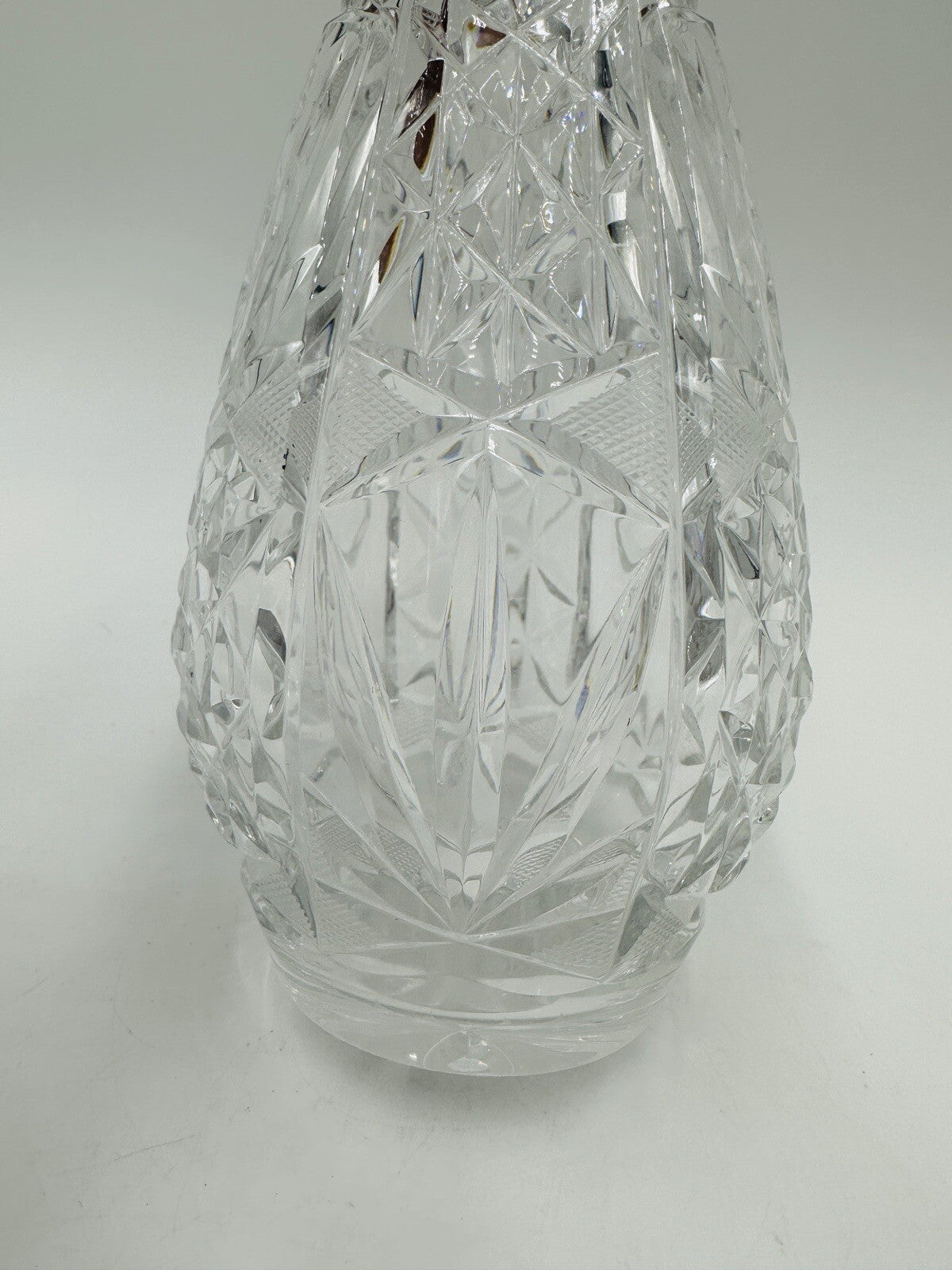 Cristal De Lorraine Decanter Crystal French Midcentury Cut from 1950s # 49 Mark
