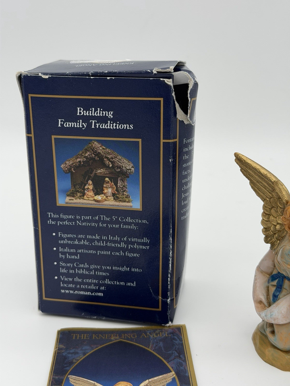 Fontanini Italy Heirloom Nativity The Kneeling Angel 4” Vintage Figurine