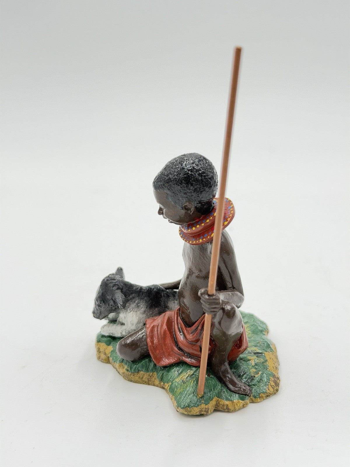 Franklin Mint 1977 Children Of The World Kenya Boy Fine Pewter Figurine