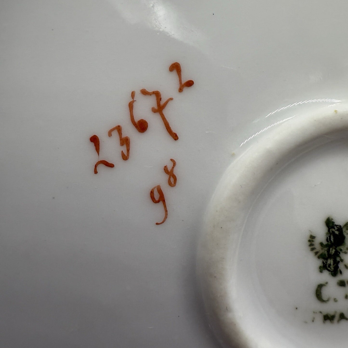 Antique Carl Tielsch CT Altwasser Silesia Germany Hand Painted Vase 1900's 10.4"