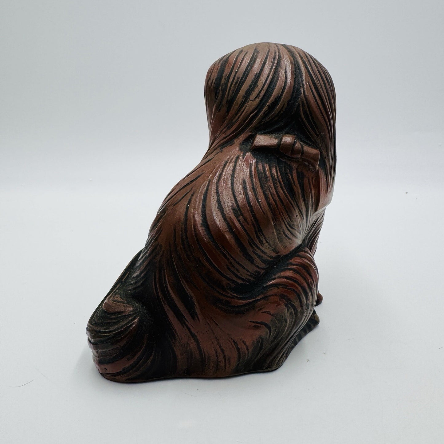 Antique Bizen ware Pottery Okimono Sculpture Chin-Inu Dog Figurine Japanese