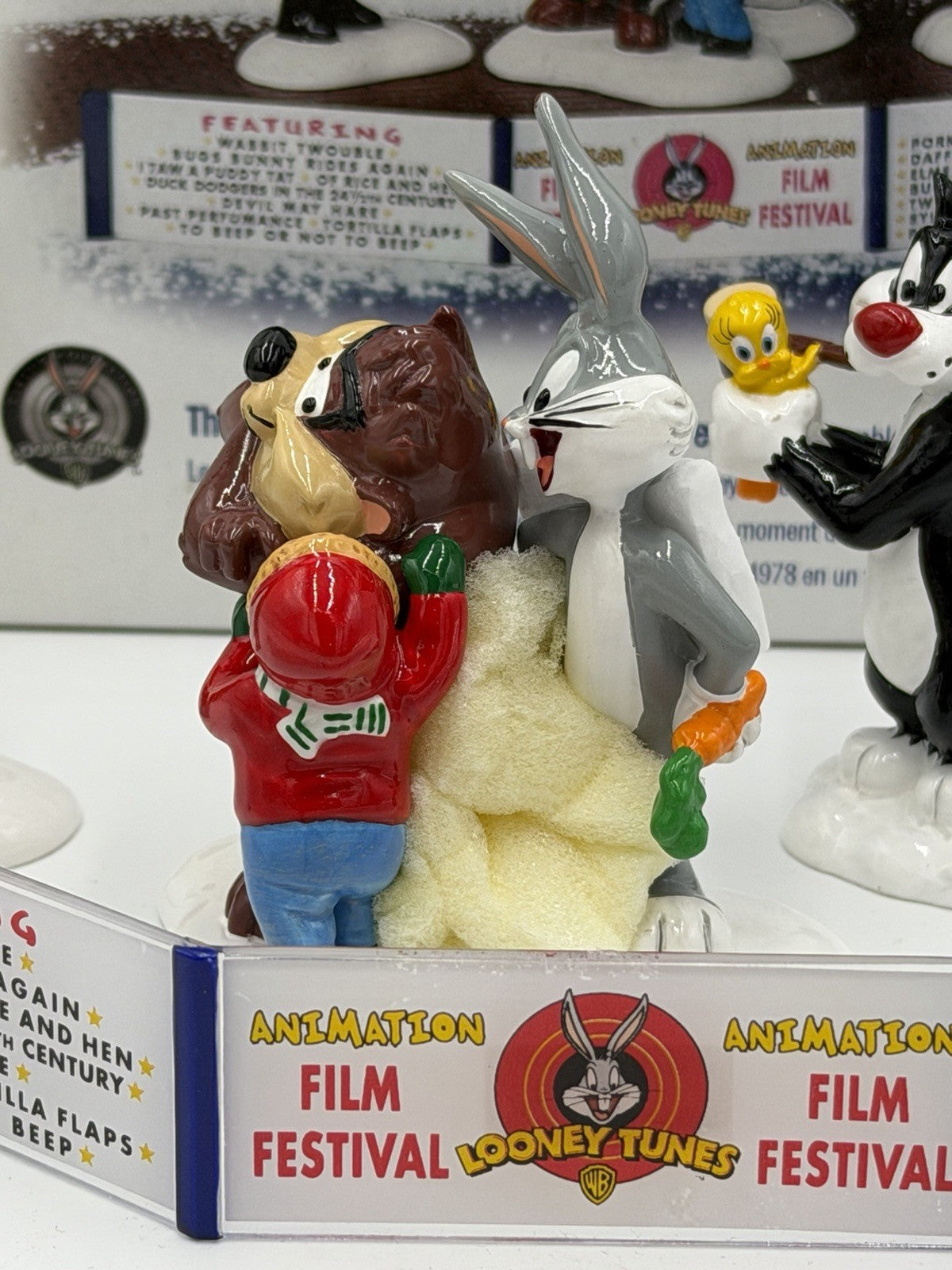 Dept 56 Snow Village The Looney Tunes Animation Film Festival Ceramic Figurines