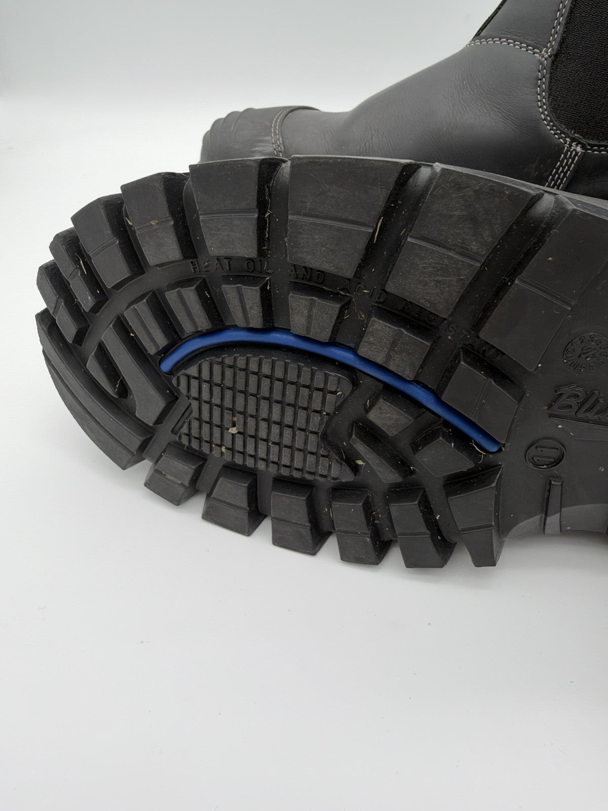 Blundstone 990 Safety Boots Mens Size 11 Chelsea Steel Toe Workwear Shoes Black