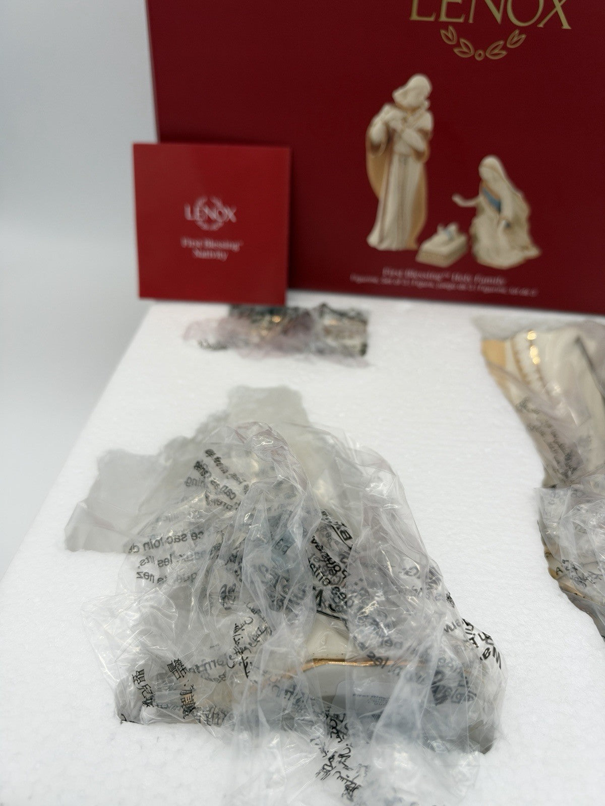 Lenox 6238430 First Blessing Nativity 3-Piece Holy Family Figurine Set