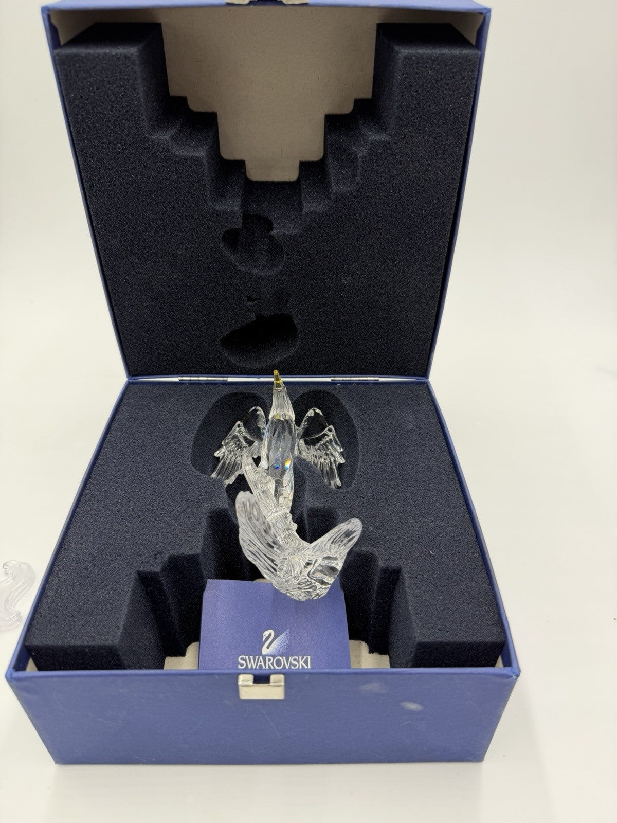 Swarovski Crystal Austria Bald Eagle 5” Figurine W/box & COA
