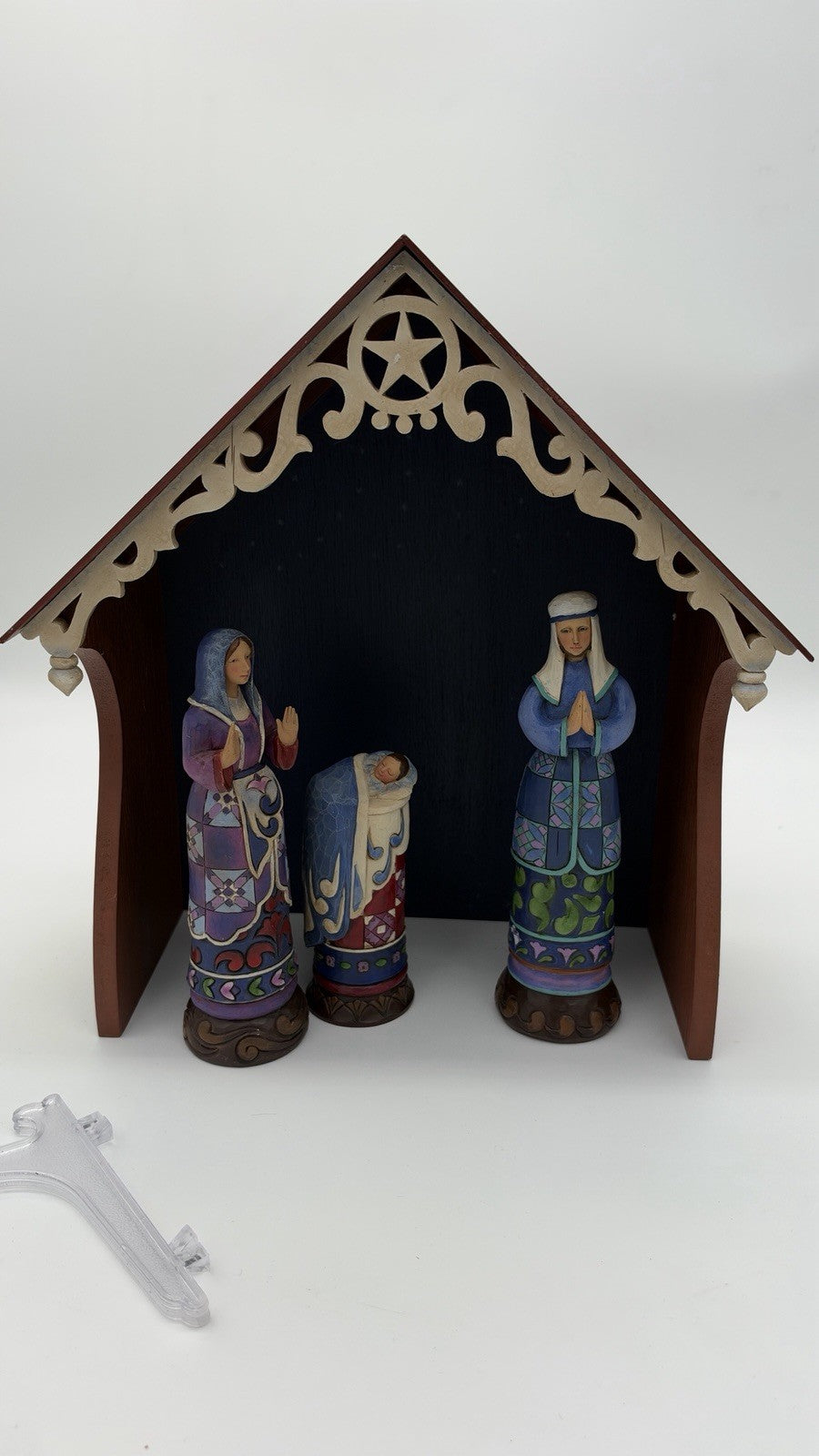 Jim Shore  Bethlehem's Miracle Heartwood Creek Nativity Figurines w Creche