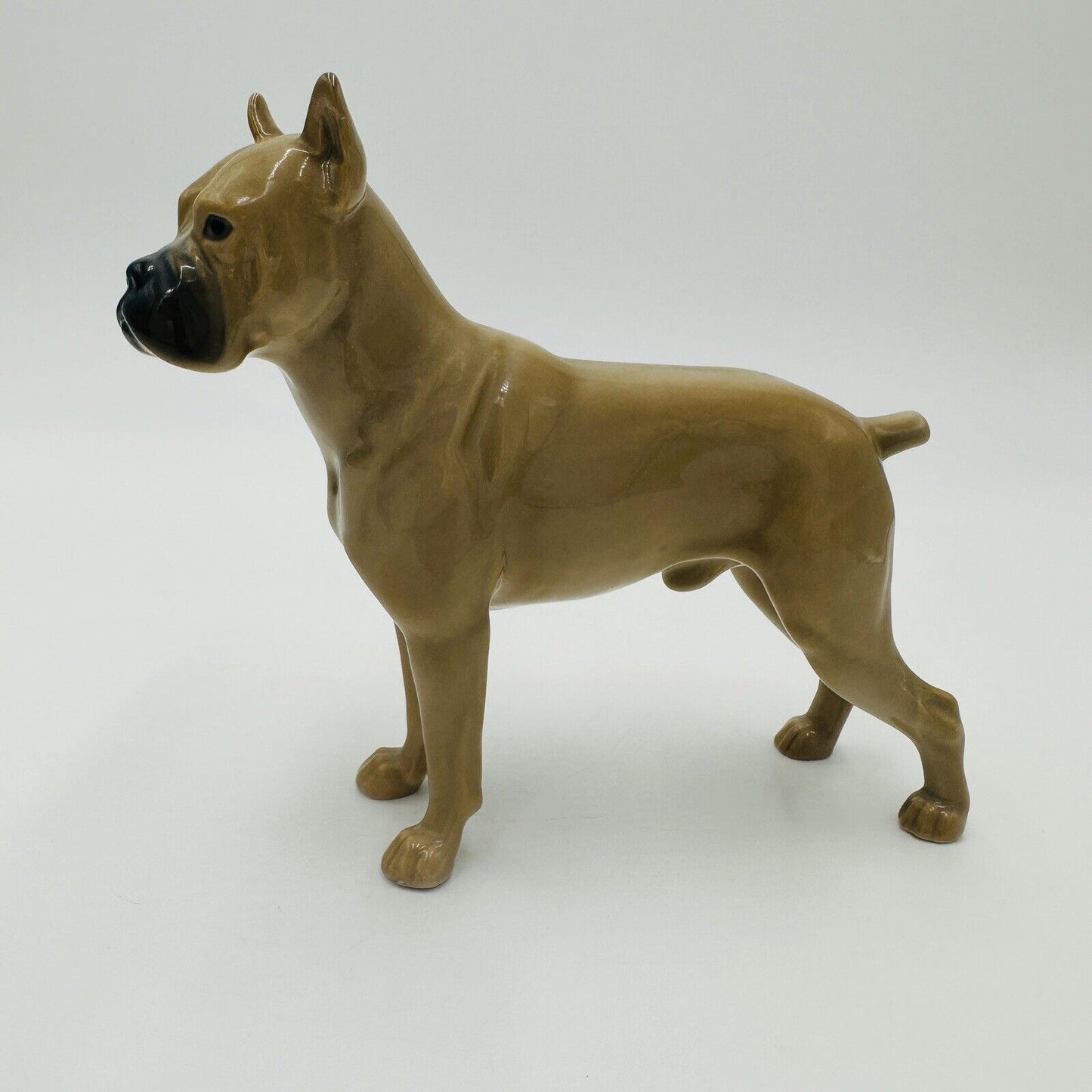 Bing & Grondahl Dog Boxer Standing Figurine Porcelain No 2212 Denmark Vintage